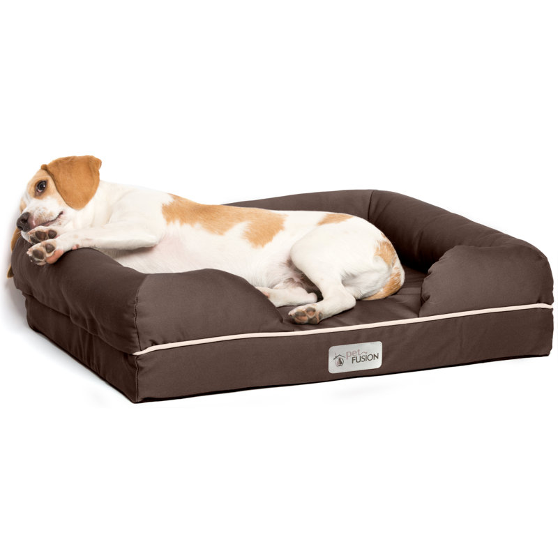 PetFusion Ultimate Memory Foam Dog Bed and Lounge Small